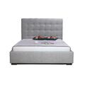 Moes Home Collection Belle Storage Bed- Queen - Light Fabric- Grey RN-1000-29-0